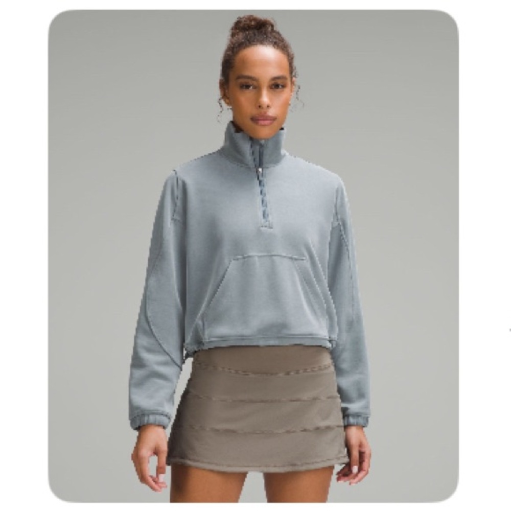 🍋Lululemon Softstream 3/4 Zip Size 8